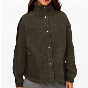 LuLuLemon athletica Go Cozy jacket dark olive NWT